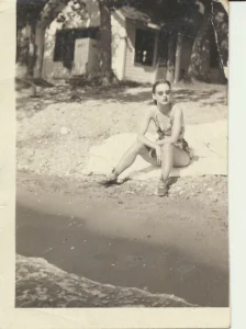 Mom at the beach